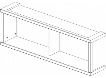 Настенная полка Бьёрк 2N