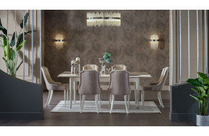 Обеденный стол раздвижной Gravita (Гравита) GRAV-14 слоновая кость Обеденный стол раздвижной Gravita (Гравита) GRAV-14 слоновая кость