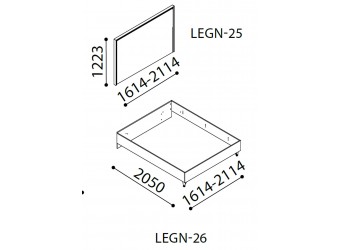 Спинка для кровати Легенда (Legenda) венге LEGN-25-160