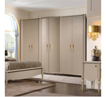 Шестистворчатый шкаф для одежды Моника (Капучино эмаль) Шестистворчатый шкаф для одежды Моника (Капучино эмаль)