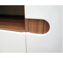 Модульная мебель для гостиной Леонардо белый глянец композиция 1