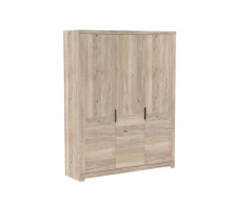 Шкаф 3-х дверный широкий глухой, Юта  Дуб Мария