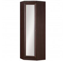 Угловой шкаф с зеркалом для прихожей Инна 621 темный